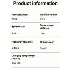 Air Pro 6 TWS 蓝牙耳机，无线蓝牙耳机，降噪耳机，带麦克风，无线耳机 - 查看 9
