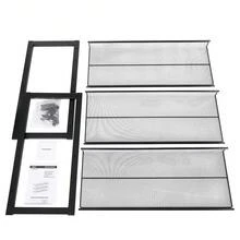 SONGMICS 3-Tier Shoe Rack Storage, Adjustable Metal Mesh Shoe Rack Organizer Stand, Flat Or Angled Stackable Shoe Rack Shelf For 9-12 Pairs, For High Heels, Sneakers, Closet, Entryway, Bronze - màu đen - Xem 6