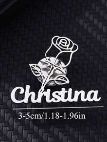 Customized Rose Flower Name Brooch, Personalized Accessory, Perfect Gift For Friends And Holidays, Subtle Luxury, Implicit Sexy, Each Design Exudes Unique Personalized, Ideal Choice For Personal Use - Multicolor - View 4