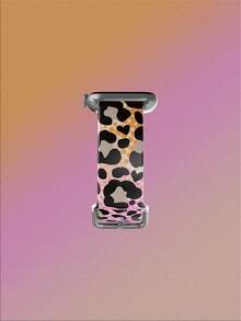 1条渐变豹纹柔软弹性透气替换表带，适用于三星、荣耀等智能手表，尺寸可选38mm、40mm、41mm、42mm、46mm、45mm、44mm、49mm；时尚休闲硅胶表带，适用于 Ultra SE/11/10/9/8/7/6/5/4/3/2/1 - 彩色 - 查看 4