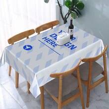 R-RicardS LOGO Tablecloth Tea Coffee Table Cloth Waterproof Cloth Wall Stove Rack Rectangular Wedding Banquet Home Decor(5).Jpg - 白色 - 查看 2