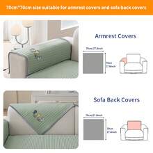 SANMOSPIN 1 chiếc đệm sofa sang trọng, mềm mại, thoáng mát mùa hè, phù hợp cho mọi mùa, dùng cho sofa 1/2/3/4 chỗ ngồi, trang trí nhà cửa cho phòng khách và phòng ngủ. - màu xanh lá - Xem 9