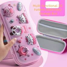 EVA卡通多功能铅笔盒，3D学生文具盒，可爱吸睛笔筒，返校礼物 - 多色 - 查看 4