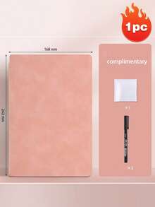 Fashionable Reusable A5 Whiteboard Notebook: Weekly Planner, Faux Leather Memo Pad, With Whiteboard Marker And Eraser Cloth Included - Multicolor - View 11