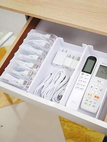 1 Set Lightweight Transparent Desktop Cable Management Box - Cable And Charger Storage Solution, Compact Design Suitable For Home Office Desks, Space-Saving Desktop Storage Solution For Office And Home Use, Made Of Durable Plastic, Ideal Choice For Office Organization And Daily Home Tidying - Multicolor - View 4