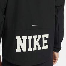 Nike Men's Sportswear Essential Hooded Windbreaker | Lightweight Water-Repellent Fabric | Standard Fit Athletic Zip-Up Jacket | Classic Studio-To-Street Versatile Outerwear - 黑色 - 查看 6