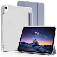适用于 iPad 第十代平板电脑的保护套，A16 保护套，带笔槽，三折式平板电脑保护套，TPU 软壳，简约设计/可折叠平板电脑保护套，智能休眠/唤醒功能；适用于 iPad 第十一代平板电脑的保护套，Tab M11 保护套；适用于华为 MatePad 11.5 S 平板电脑的保护套，MatePad 保护套；适用于华为 MatePad SE 11 英寸平板电脑的保护套，Pad2 11 英寸/Pad SE 11 英寸平板电脑保护套 - 紫色 - 查看 2
