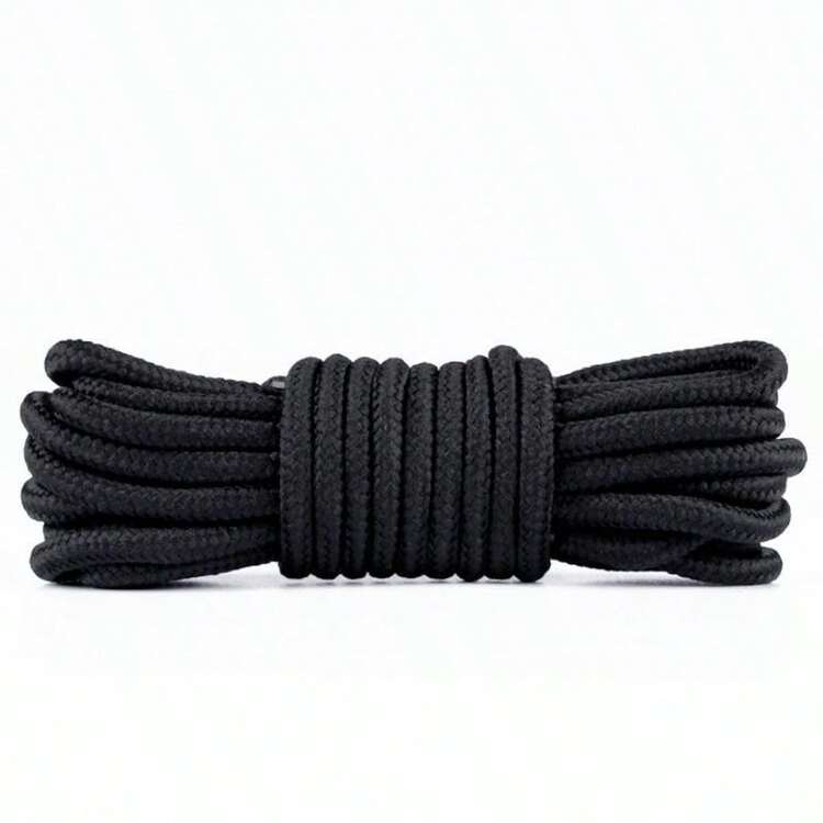 1 Pair Round Shoelaces, Suitable For Boots, Sneakers And Regular Shoes - Available In Multiple Lengths And Colors - Durable Hiking Boot Laces, Fit For Trekking Work Boots - Multicolor - View 9