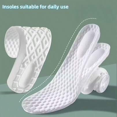 Latex Memory Foam Insoles, Sports Shoes Soft Pads, High Elastic Sports Shoe Insoles, Foot Care Cushions, Shock-Absorbing Pads