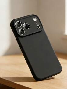 高品质液态硅胶手机壳，兼容 17 Pro Max、17 Pro、17 Air、17、16、15、14、13、12、11 Pro Max Plus，触感柔软，防震保护套 - 黑色 - 查看 2