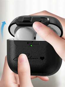 [Personalizado] Estuche protector personalizado con grabado de letras personalizadas, hebilla con patrón de roca de color puro compatible con 1/2 3 4 Pro 2 - Multicolor - Ver 2