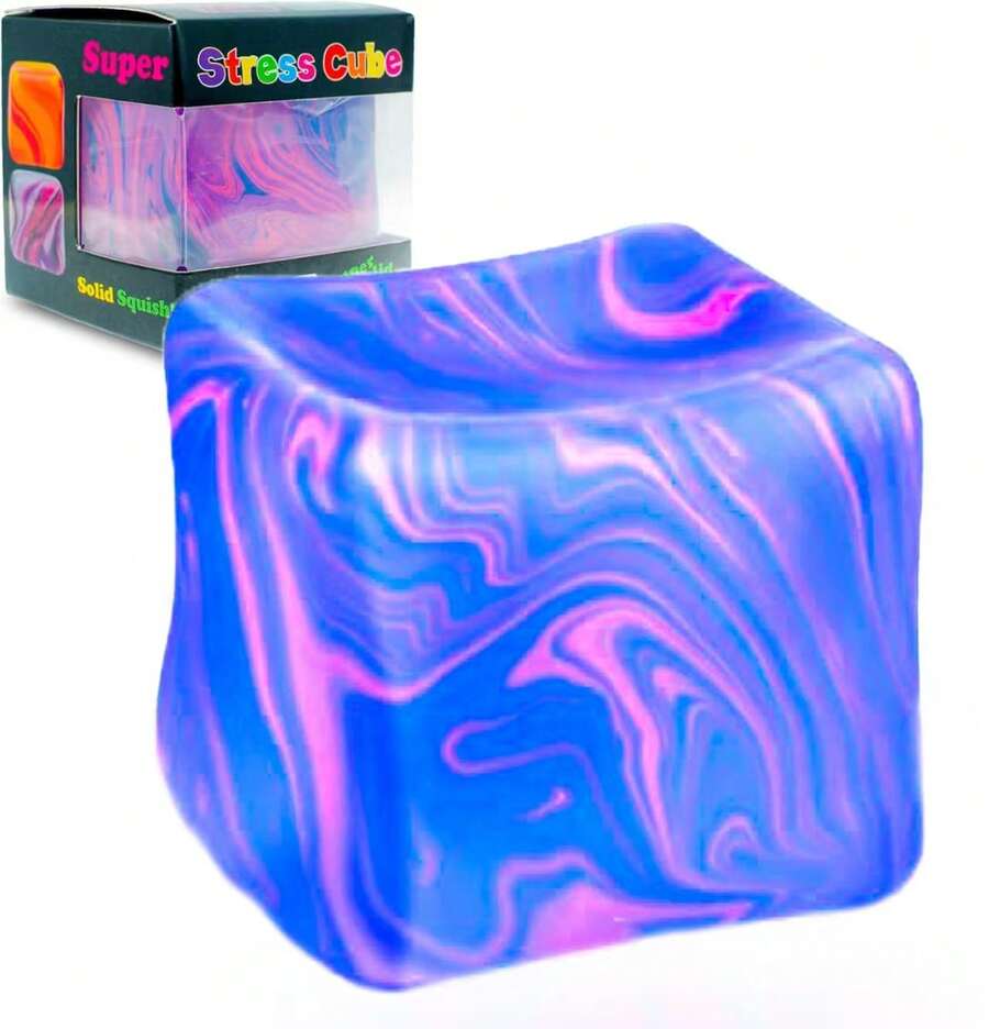 A Mini Stress Ball For Both Kids And Adults! 3cm Gel-Filled, Super Satisfying High-Density Squeeze! Bright Colors, Soothes Anxiety – A Great Focus Tool For Students In Class And A Perfect Desk Stress Reliever! - Màu xanh lam - Xem 1
