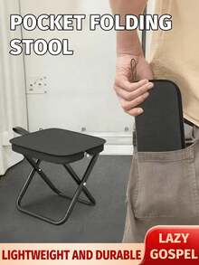 Outdoor Foldable Chair, Portable Small Stool Suitable For Camping, Travel, Fishing, Adjustable Zipper Design - Multicolor - View 13