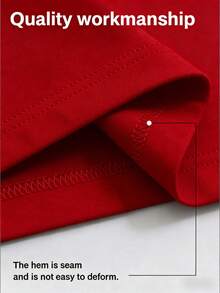 Hellstars Path To Paradise UFO Alien Y2K Graphic T-Shirt,220g 100% Cotton,Round Neck Short Sleeve,Black Streetwear Essential For Summer Going Out,Unisex Style - Red - View 7