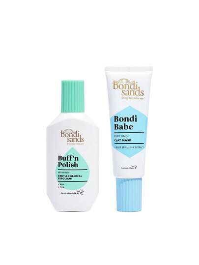 [Bundle] Everyday Skincare Bondi Sands Buff' N Polish Gentle Chemical Exfoliant 30ml + Bondi Babe Clay Mask 75 Ml