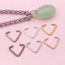 200 pièces Anneaux triangulaires ouverts en fer de 7x9 mm, accessoires DIY. Boucles triangulaires métalliques pour bagages, , matériel, boucles en fil de fer en stock. - Taille unique - Voir 9