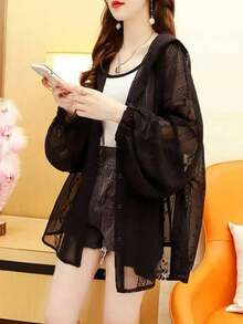 Women Lightweight Jackets - Black - View 3