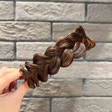 Handmade Braided Wig Headband, Fishbone Braid Wig Hair Hoop, Comb Hairband Hair Accessories HA2800 - Multicolor - View 13