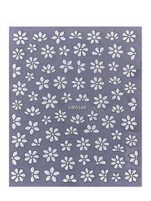 9pcs 2026 Spring/Summer New Minimalist Self-Adhesive Nail Stickers, Including Cherry Blossom Petals, Daisy And Glitter Decorations - Multicolor - View 9