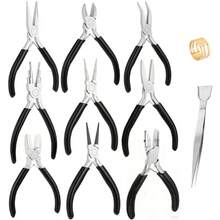 KLONKEE 12 Types Of Jewelry Pliers, Jewelry Making Tools, Jewelry Making Supplies Micro Jewelry Pliers, Jewelry Making Tool Kits, Micro Jewelry Pliers Sets, Pliers Sets With Storage Racks, Opening Ring Tools, Jewelry Making Supplies Pliers Sets - Multicolor - View 2