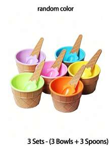 1/2/3 set, Ciotole e cucchiai per gelato in colori casuali, ciotole per gelato riutilizzabili, articoli per feste di compleanno, decorazioni per feste, ciotole creative per gelato e dessert, ciotole per budino e yogurt per la scuola, viaggi all'aperto, matrimoni, compleanni, lauree, articoli da cucina, vassoio, stampo per gelato, regali di compleanno, picnic. - Taglia unica - Visualizzare 13