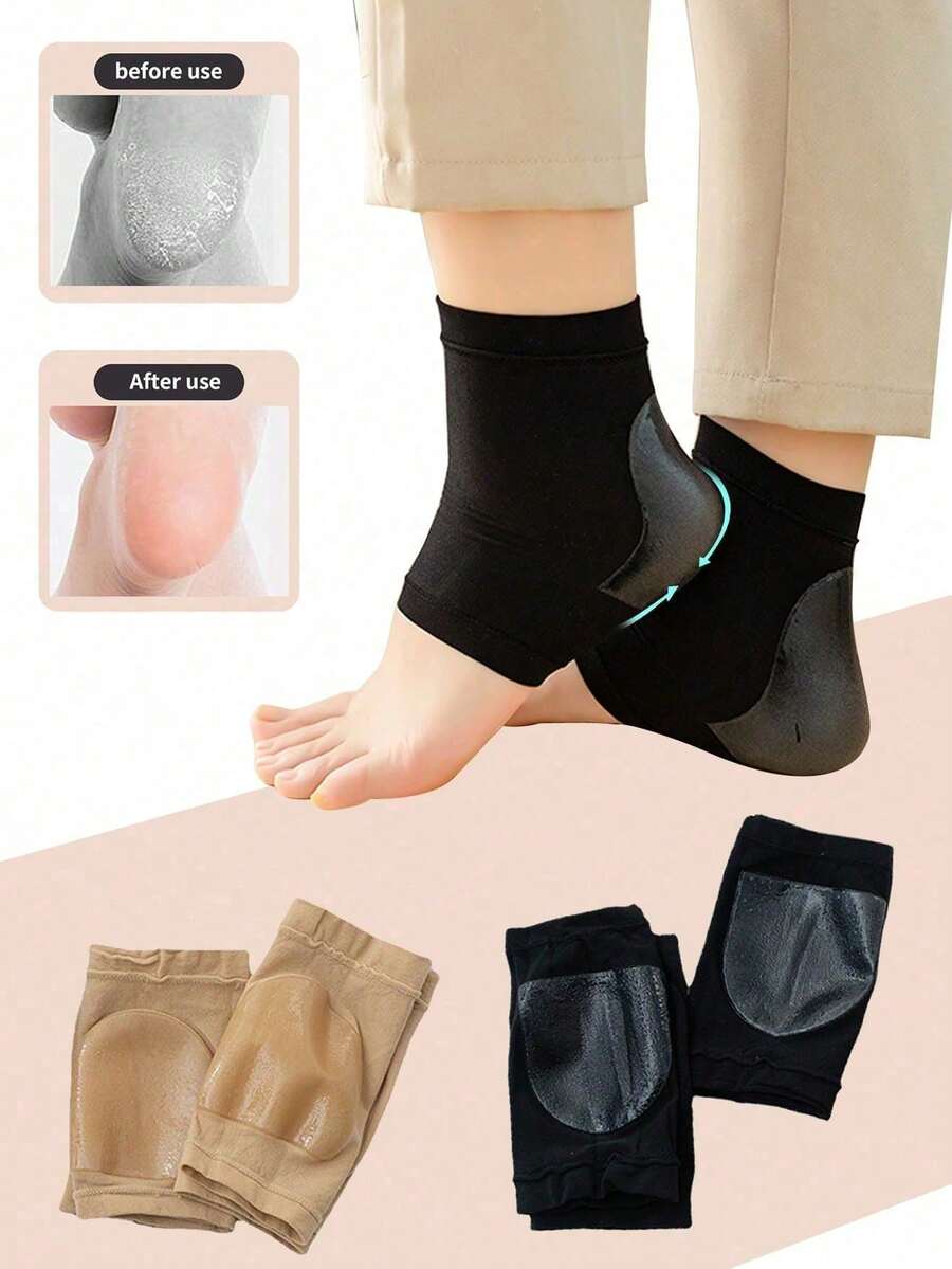 1双保湿足跟套，去角质滋养足跟，足跟支撑，男女通用