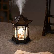 Chinese Style Gazebo Humidifier, Unique Creative Decor With Fine Mist To Improve Air Quality, Suitable For Bedroom And Living Room - Multicolor - View 5