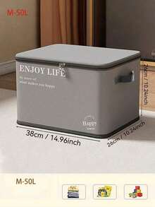 Hộp đựng đồ chống thấm nước, có khóa, màu xám, dung tích lớn 50L/80L/150L, chống mùi, thích hợp để đựng quần áo, đồ chơi, đồ ăn vặt và các vật dụng gia đình khác. Một chiếc hộp đựng đồ thiết yếu theo mùa. - Nhiều màu - Xem 16