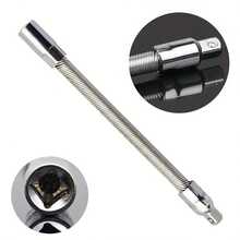 1件电动扳手套筒，通用延长杆，可弯曲柔性轴加力连接杆，套筒扳手工具3/8多功能电动扳手通用连接杆，快速棘轮套筒扳手软接头，延长杆 - A - 查看 3