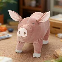 1pc Cute Pink Pig Design Pet Chew Doll, Interactive Plush Doll For Dogs, Durable Chewing Doll - Pink - View 6