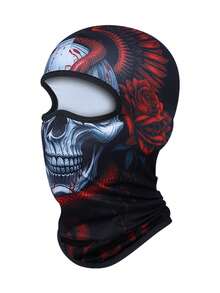 Fabulous Be Xtreme CS26-GT(01-10) Fashionable Skull Print Cycling Balaclava - Multicolor - View 9