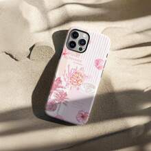 Pink Y2K Collage Phone Case With Sea Turtle & Shell Aesthetic, Summer Beach Style, Compatible With IPhone 17 16 15 14 13 Pro Max Plus 12 11 And Galaxy S24 S25 S26 Plus Ultra - Pink - View 5