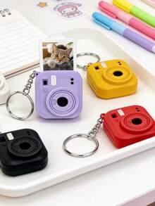 1 Móc khóa máy ảnh mini in 3D có thể tùy chỉnh, có thể chèn ảnh tùy ý, móc khóa hình máy ảnh dễ thương, thích hợp làm quà tặng cho cặp đôi/bạn bè, phụ kiện mang theo hàng ngày độc đáo có thể tùy chỉnh. - Nhiều màu - Xem 4