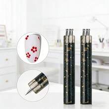 1 pieza Pincel de arte de uñas de acrílico con mango negro brillante, herramienta de decoración de uñas multifuncional con rhinestones para manualidades de arte de uñas y creación de joyas, disponible en múltiples tamaños - Multicolor - Ver 1