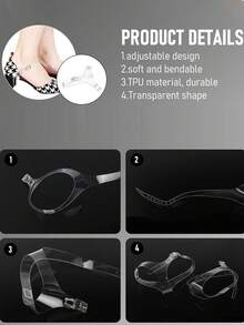 2 Pairs Transparent Detachable Lace Ankle Strap - Non-Slip Invisible Design Suitable For Women's Formal Dress Shoes And Occasions, Shoe Accessories, Formal Shoes, Fashion Shoe Design, Durable Shoelaces, Women's Shoe Buckles, High Heels - Multicolor - View 5