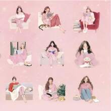 30张/包 复古美学贴纸，适合女孩，创意DIY装饰剪贴簿贴纸，礼物，学校用品剪贴簿文具趣味贴纸 - 粉色 - 查看 2