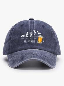 Mũ lưỡi trai Friday Beer Washed, dây đeo điều chỉnh, mũ bảo hộ ngoài trời, thích hợp cho du lịch, đạp xe, tiệc tùng, hàng ngày, thể thao, câu cá và các dịp khác, mùa hè, bãi biển. - Bia thứ Sáu - Xem 20