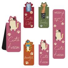 4pcs Cute Cartoon Cat Magnetic Bookmark Suitable As A Back-To-School Gift, A Student Reward, Or A Gift To Mark Reading Progress. - Multicolor - View 2