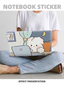 2 miếng dán trang trí laptop, phù hợp với máy tính xách tay 15.6-16 inch của HP, Apple, Compaq, Hongji, họa tiết in tùy chỉnh, chống trầy xước, không để lại cặn. - Xem 5