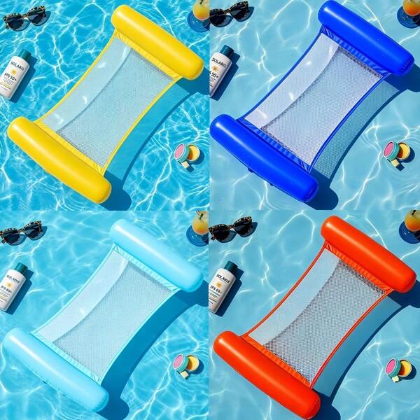 1/3 stuks opblaasbare drijvende ligstoel, opvouwbaar waterhangmatbed, waterpret voor volwassenen