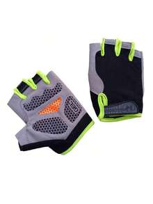 Summer Half Finger Cycling Gloves, Breathable And Sweat-Absorbent, Anti-Slip Mountain Bike Sports Gloves For Men And Women Halloween - A - View 10