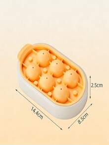 1pc Soft Silicone Ice Cube Tray, Homemade Round Ice Ball Maker, Refrigerator Ice Mold - Multicolor - View 7