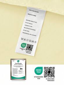 HONEYMOON 3/4件套純色床上用品套裝（3件套 = 1件床笠 + 1件床單 + 1件枕套，4件套 = 1件床笠 + 1件床單 + 2件枕套）100%聚酯纖維面料，INS風格，適用9-12英吋深口袋，防縮水，可機洗，適合所有尺寸，四季通用，居家與學校宿舍使用，開學必備，Oeko-Tex認證，淺黃色 - 嫩黃色 - 查看 11
