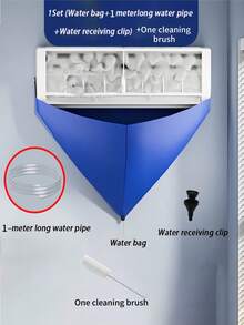 4pcs/Set Blue Air Conditioner Cleaning Cover, Reusable AC Cleaning Water Bag, Suitable For Wall-Mounted AC, Essential For School, Office And Home Cleaning, Air Conditioner, Cleaning, AC Cover, Appliance Cover - Air Conditioner Cleaning Kit - View 10