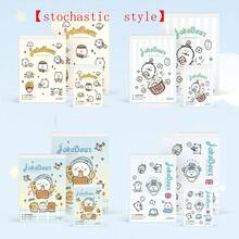 1 Set Cute Cartoon Healing Style Portable Study Notebook, Self-Deprecating Bear Notebook, High-Quality Planner Gift Set, Suitable For New Year, Valentine's Day, Easter And Other Holidays - Multicolor - View 11