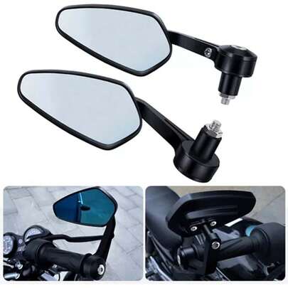 2 Pz Espejos Moto Deportivos Street Cafe Racer Motocicleta,Espejo Retrovisor Para Motocicleta Aluminio/vidrio,Los espejos retrovisores de motocicleta se adaptan a la mayoría de las motocicletas. Espejo retrovisor especial para motocicleta, a prueba de golpes y anticaídas.Espejo retrovisor universal para motocicleta , espejo retrovisor deportivo para motocicleta, espejo retrovisor para motocicleta de carreras callejeras a prueba de golpes,Los espejos retrovisores de motocicleta se adaptan a la mayoría de las motocicletas. Espejo retrovisor especial para motocicleta, a prueba de golpes y anticaídas.