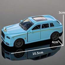 1辆单色合金越野玩具车，金属合金铸造玩具车，轿车，越野车模型，回力功能，钢制玩具车单金属包装，节日礼物，玩具套装，生日礼物，精致玩具车 - 彩色 - 查看 8