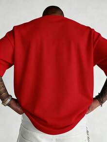 Hellstars Path To Paradise UFO Alien Y2K Graphic T-Shirt,220g 100% Cotton,Round Neck Short Sleeve,Black Streetwear Essential For Summer Going Out,Unisex Style - Red - View 2