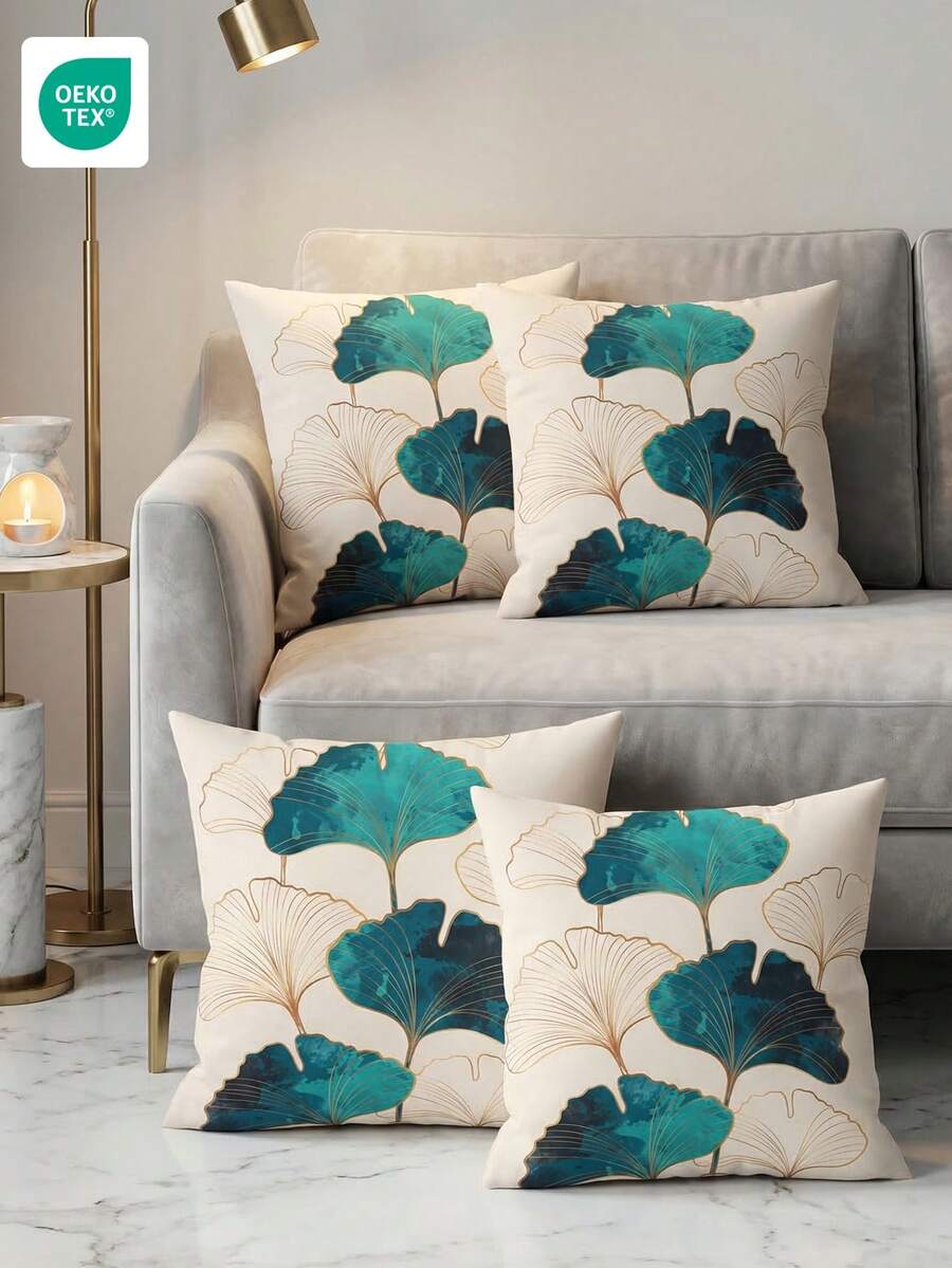 Bộ 1/2/4 vỏ gối, vỏ gối trang trí mềm mại, bộ đồ giường, vỏ gối in họa tiết, thiết kế một mặt, chỉ bao gồm vỏ gối không kèm ruột gối, khóa kéo, phù hợp cho ghế sofa, giường sofa, phòng ngủ, phòng khách, trang trí nhà cửa, nhiều loại phòng, mềm mại và thoáng khí, thân thiện với da, đồ dệt gia dụng thoải mái, trang trí nhà cửa, đạt chứng nhận OEKO-TEX.
