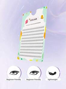200 Clusters Wholesale Bottom Eyelashes ,C Curl,Segmented Natural Manga Eye, Clear Band ,Individual Lashes For Daily Makeup Extension Eyelashes DIY At Home ,Soft & Be Convenient To Use - C - View 6
